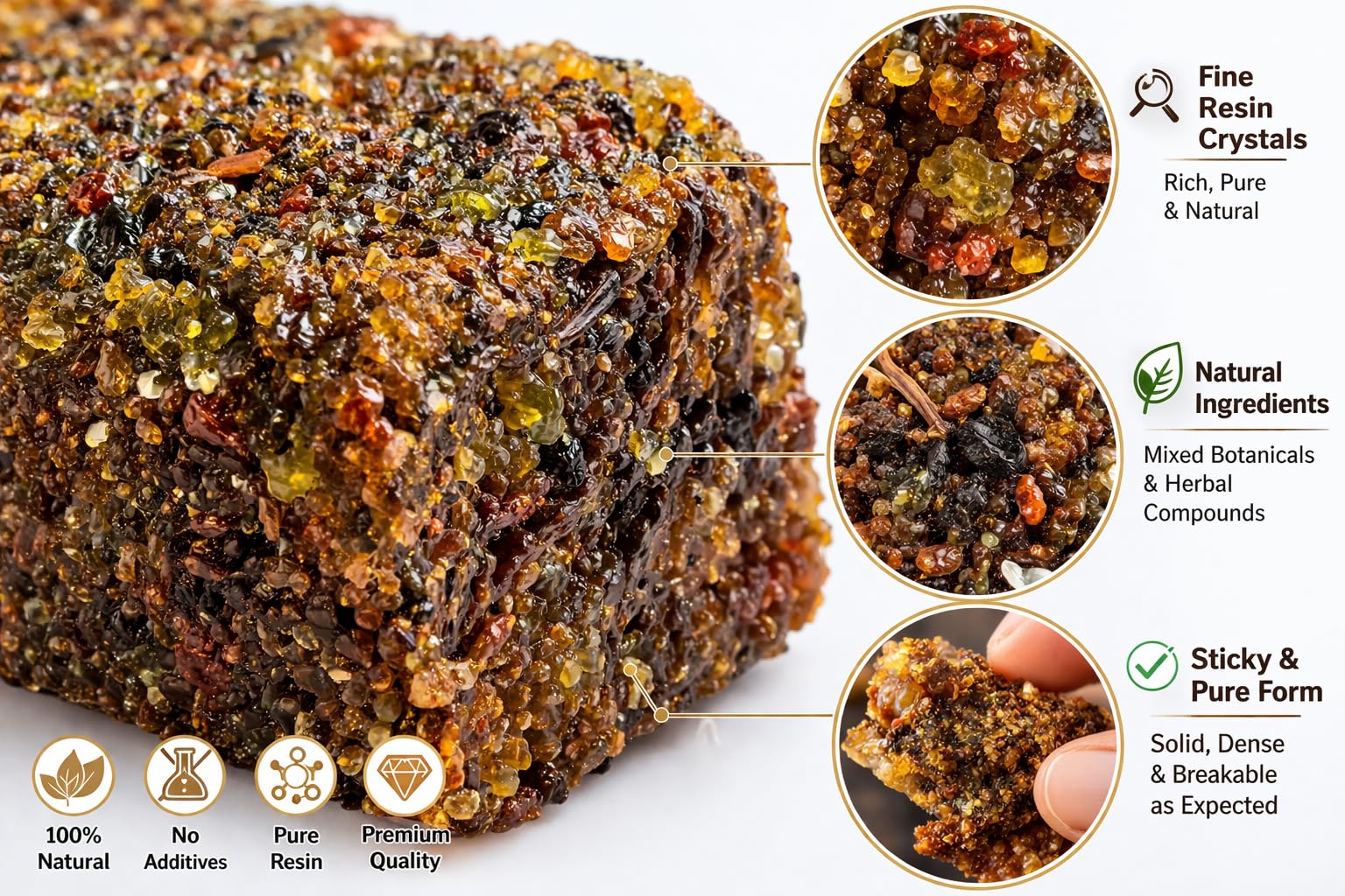 Pure Guggul Resin for Pooja & Havan -4 Pure Guggul Resin for Pooja & Havan -4
