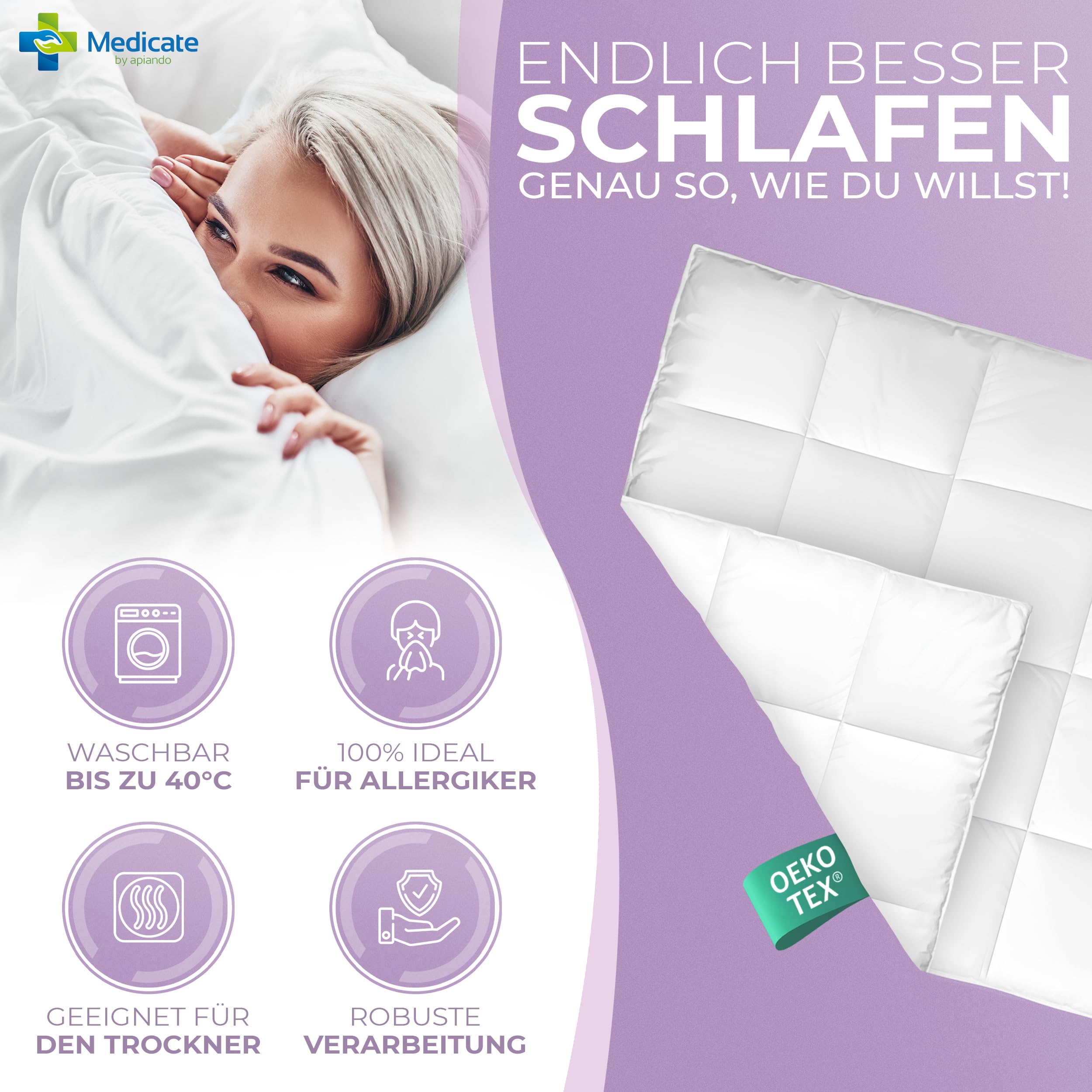 Blumtal Ganzjahresdecke 135x200 Cm 2er Set - OEKO-T Produktbild-Vorschau 10