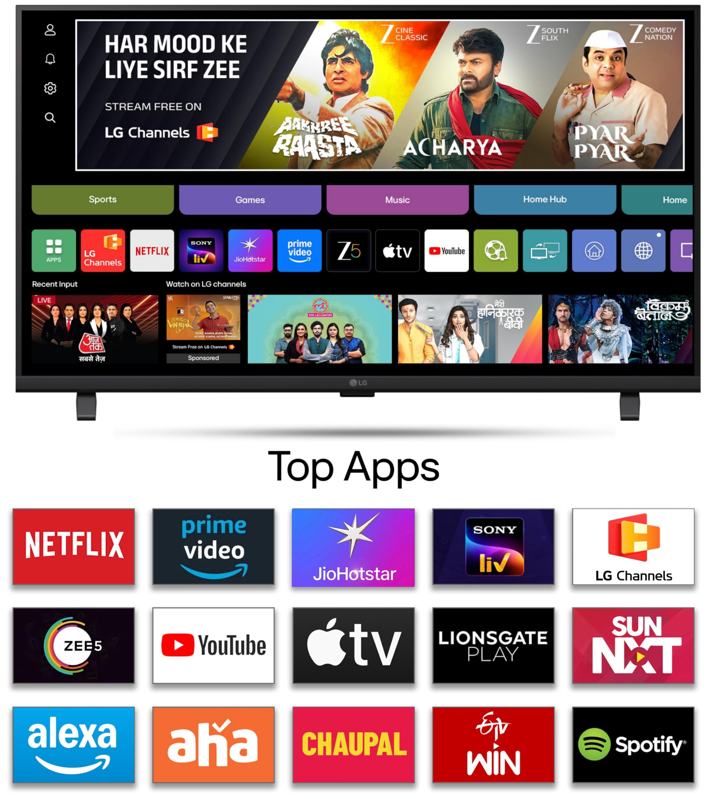 LG 80 cms (32 inches) LB655 AI Series HD Smart webOS VA LED TV 32LB655BPLA 2026 — Amazon image 3