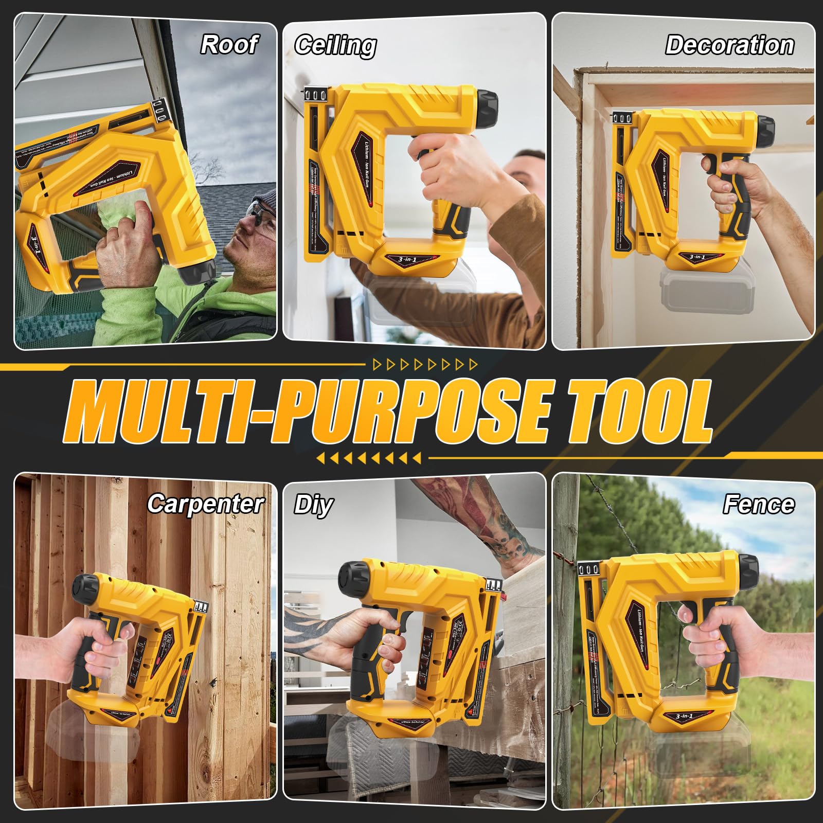 Roadtime Agrafeuse Electrique pour DeWalt 20 V batteries (sans batterie)