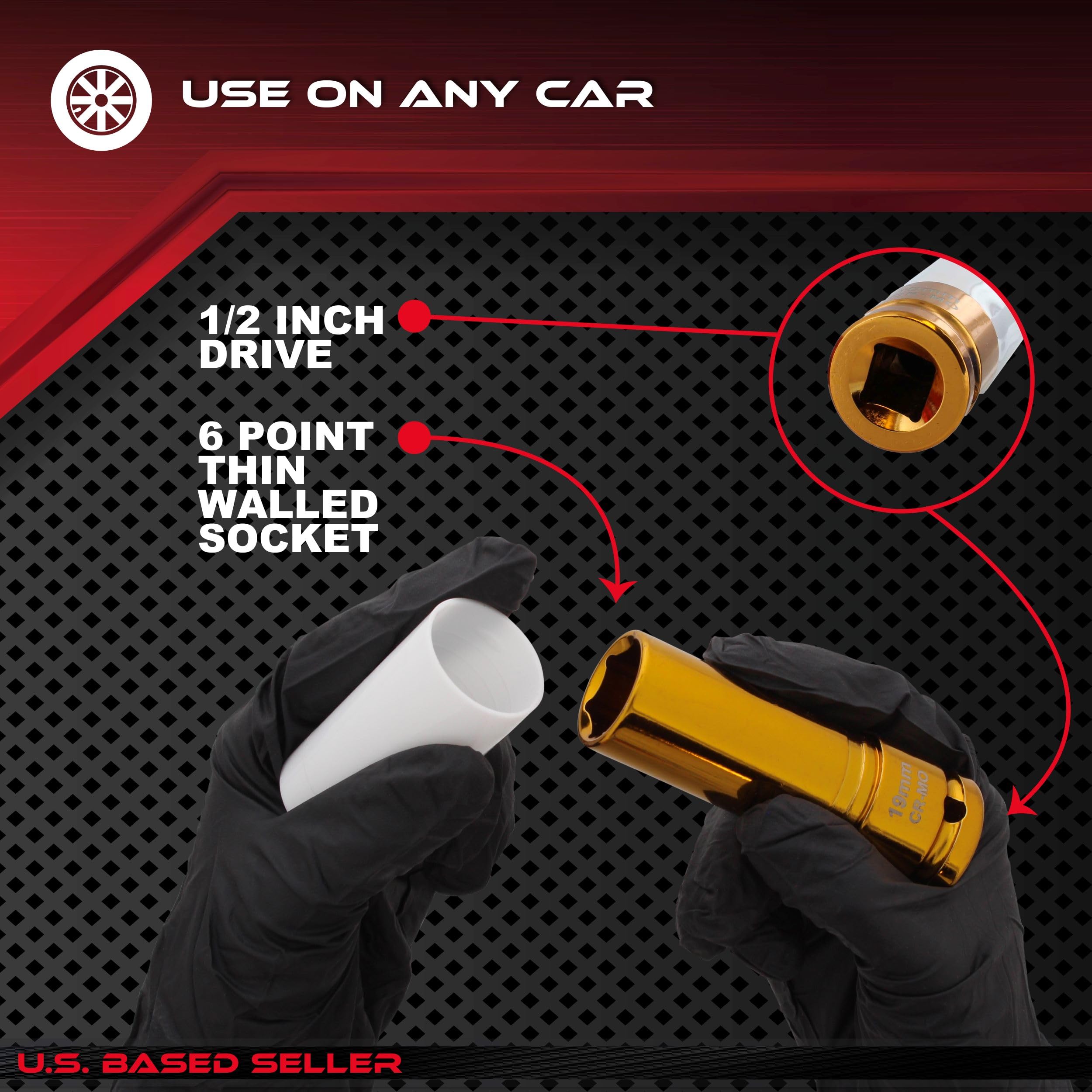 ABN Jeu De Douilles à Choc Métriques 1,27 Cm 17-21 Mm Et 4 Pièces De