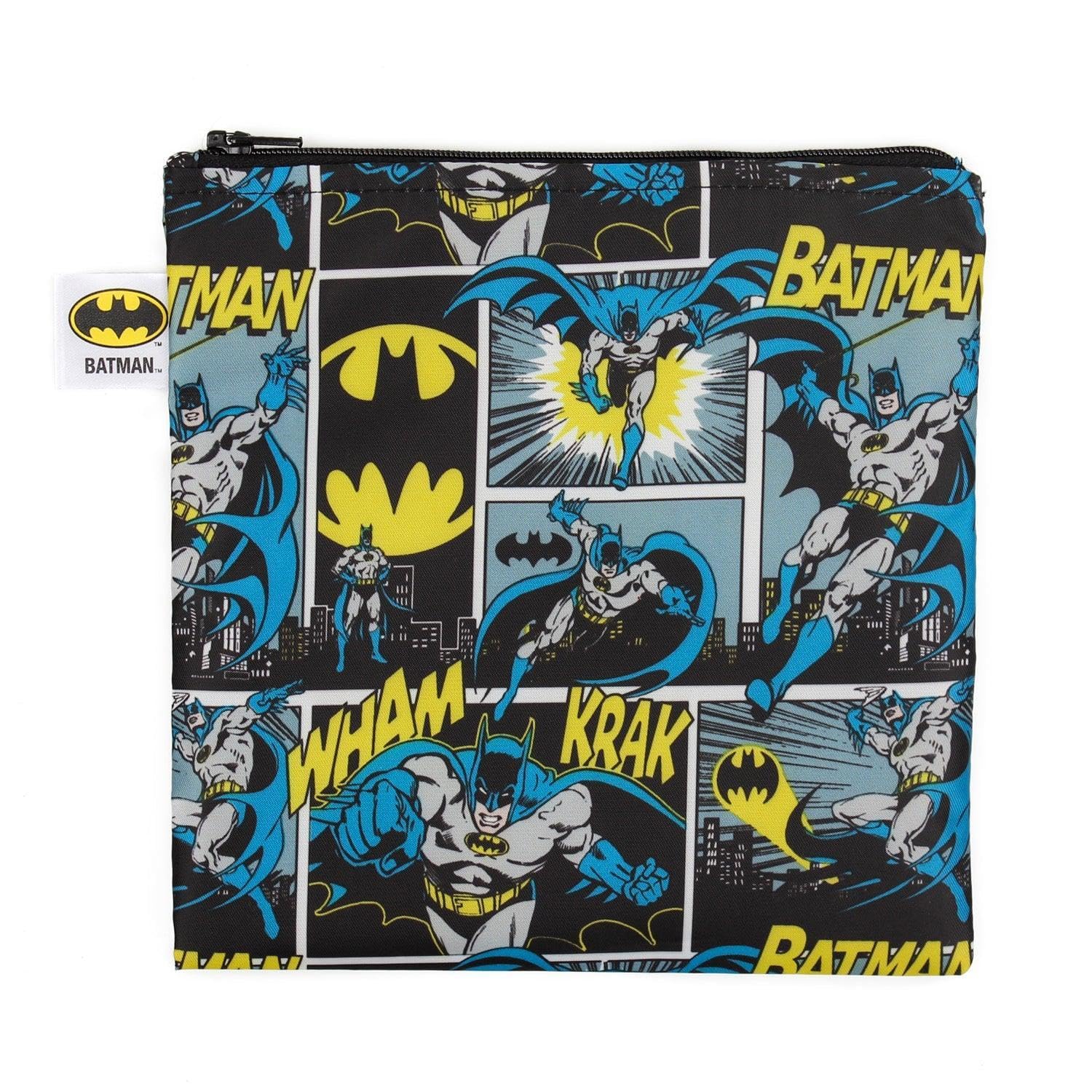 Bumkins DC Comics Reusable Snack Bag Large, Batman