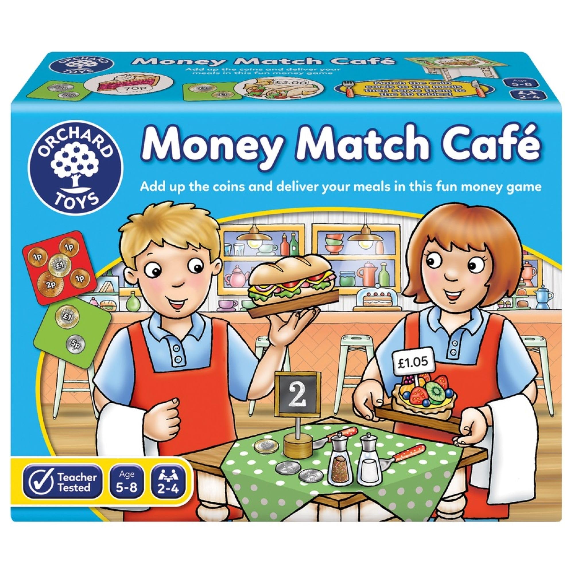 Money Match Cafe Game, Multi-Colour, Board 074