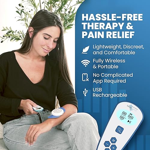 Miniatura 5 de Soterix Medical PainX TENS - Estimulador muscular inalámbrico con EMS - Unidad FSA Tens para dolor de espalda, rodilla, cuello y cara con