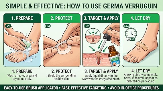 Germa Verruguin Wart Remover 0.5 OZ - Pack of 1