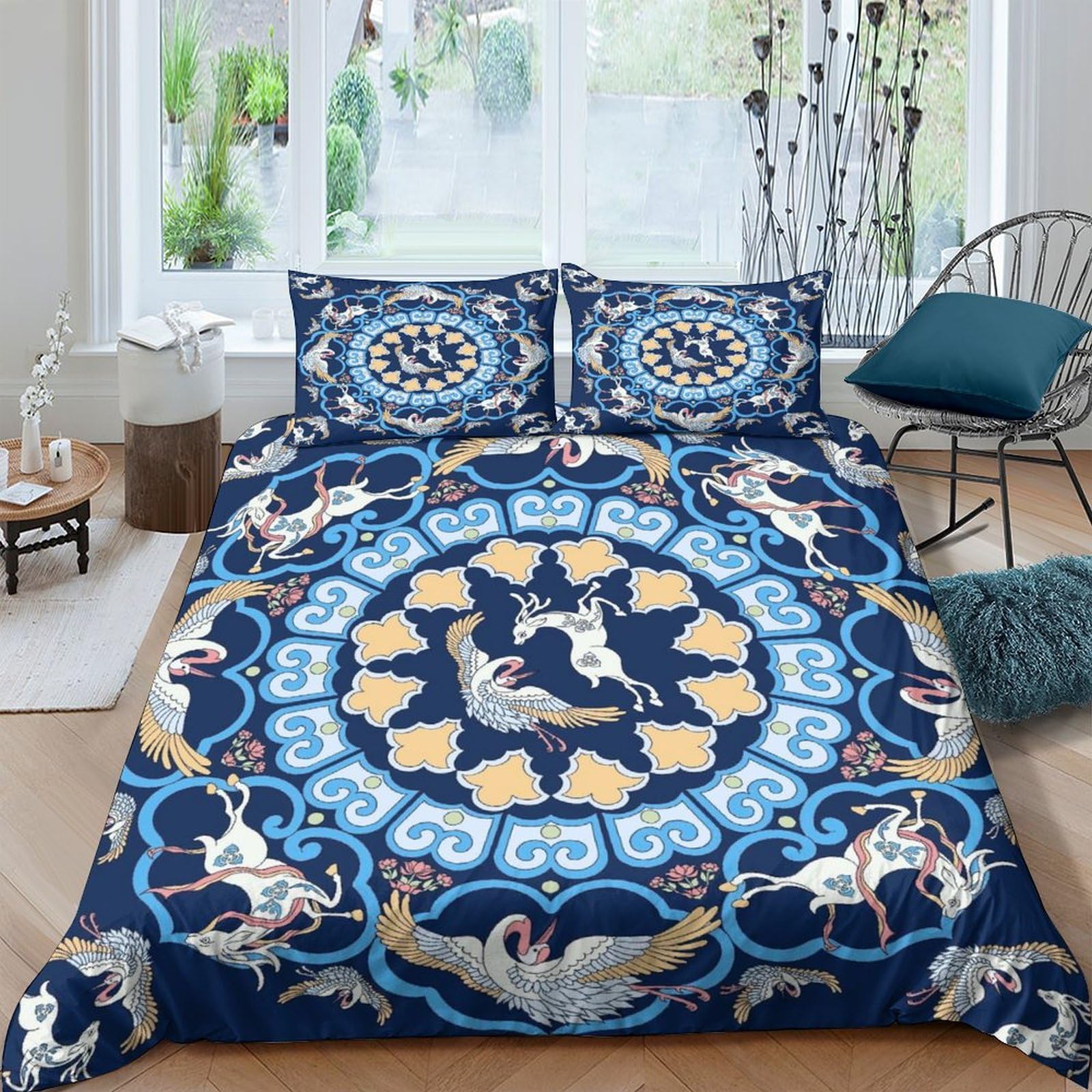 Stampato in 3D Pronipote tibetano Copertina Stampata Microfibra Disegnata Biancheria Da Letto Ipoallergenico Con 2 Federe,King（220x240cm）, Per Adolescenti E Adulti