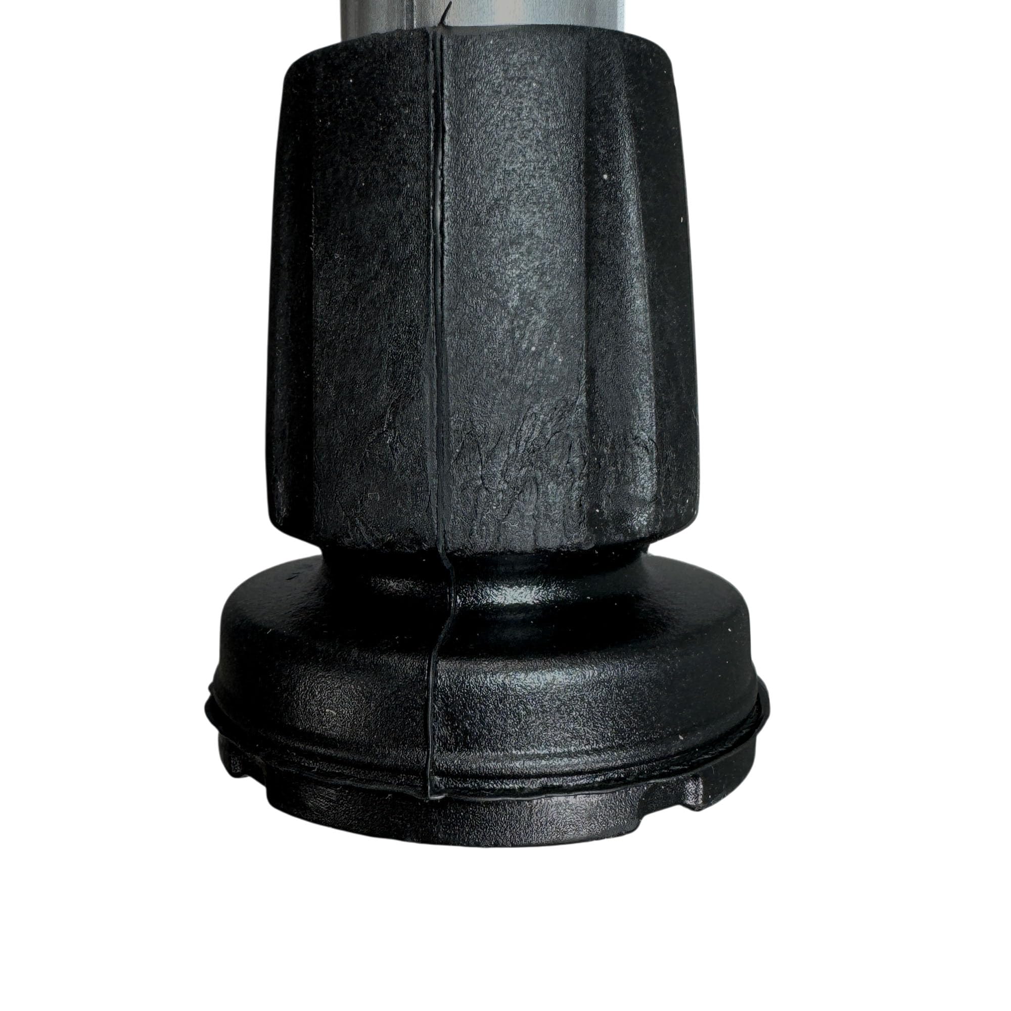 Stampelle Ortopediche regolabili in altezza (2 unità) Ultraleggere con impugnatura Comfort, Stampelle Canadesi,Stampelle antiscivolo (Nero)