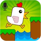 にわとり ゲーム: 声 の チャレンジ で ジャンプ と 移動 - 叫ん鶏！究極の声で操作するゲーム、陽気な鶏と挑戦する面白い音ゲーム