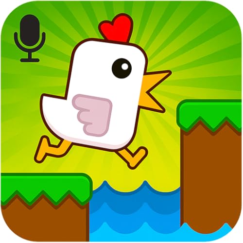 にわとり ゲーム: 声 の チャレンジ で ジャンプ と 移動 - 叫ん鶏！究極の声で操作するゲーム、陽気な鶏と挑戦する面白い音ゲーム