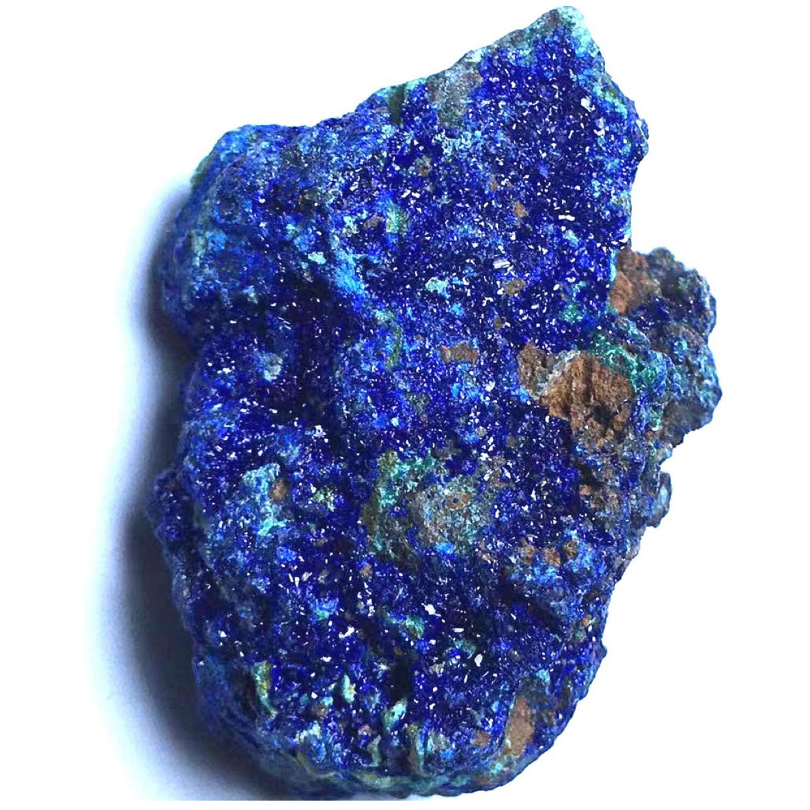 HHCTEBEC Azurite Raw Stone, Natural Raw Azurite Malachite Crystal, Rough Azurite Malachite Mineral Specimen Combination Stone for Home Office Decor Display Spiritual Use