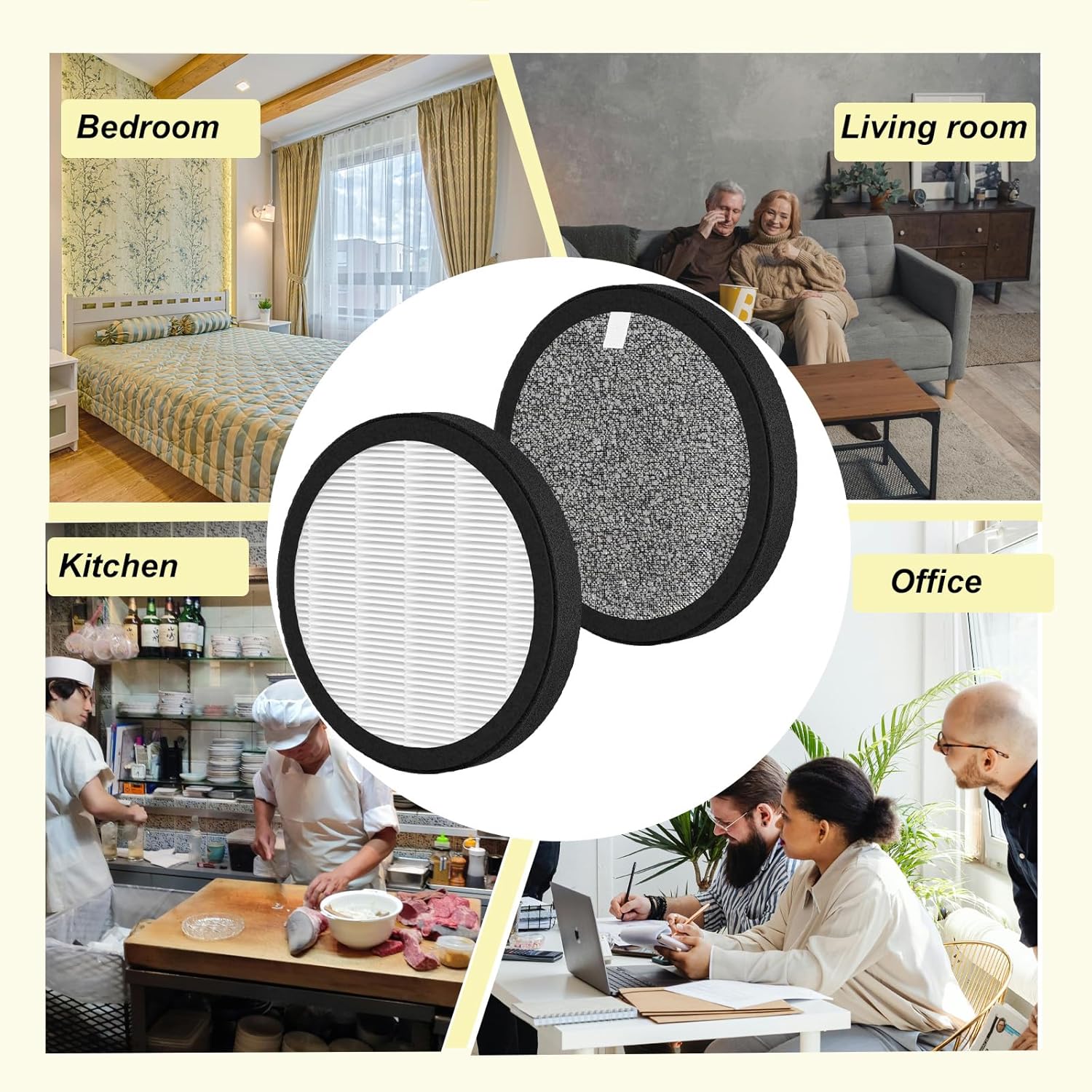 MB-032 Filter Replacement Compatible with TDBYWAE MB-032 Air Cleaner Purifier, 2 Pack, 3-Starge Filtration - Image 7