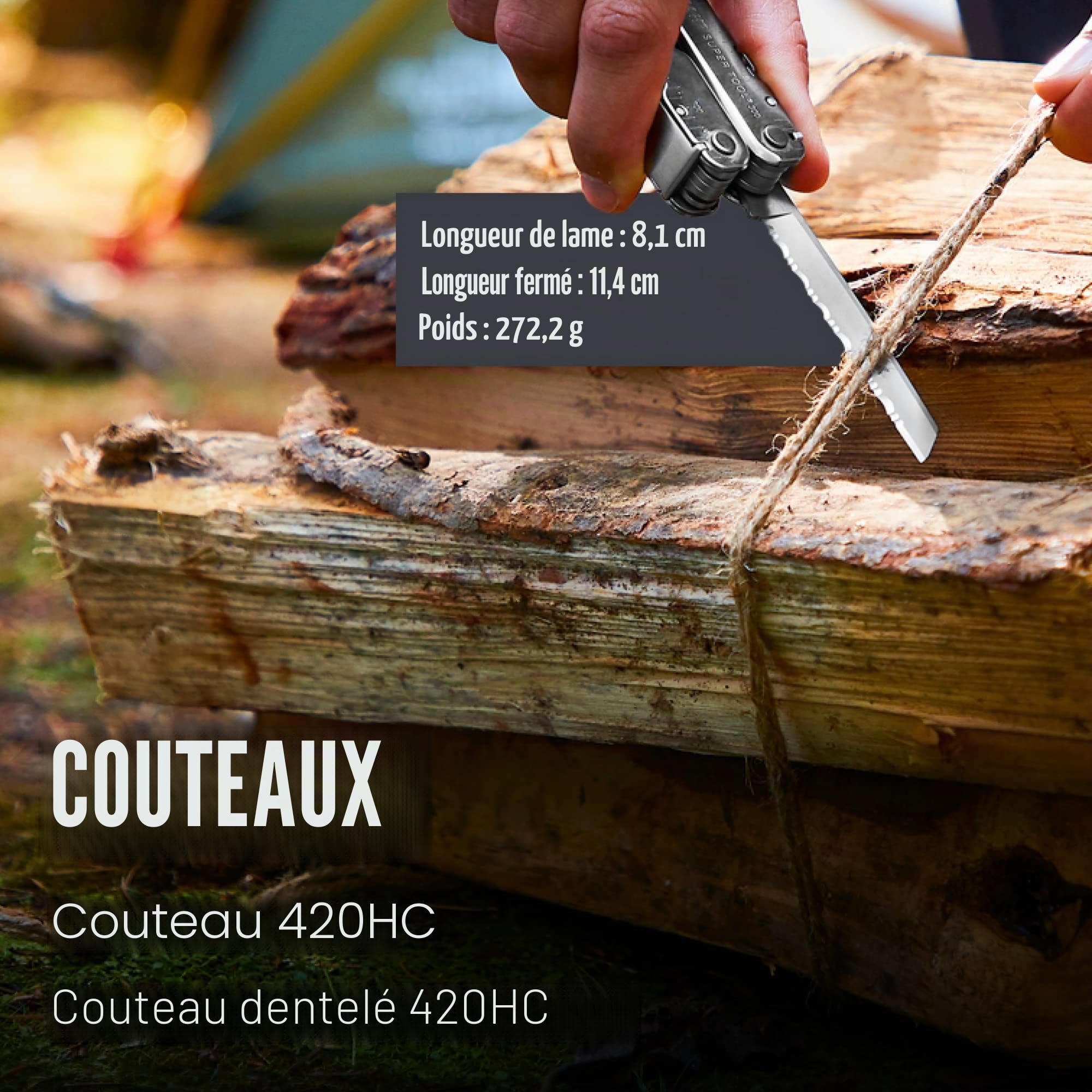 Leatherman Super Tool 300 Pince multifonction en acier inoxydable
