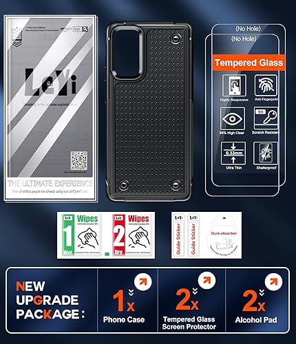 Miniatura 7 de LeYi Funda para teléfono S20 FE 5G Funda Samsung S20FE 5G con 2 unidades protectores de pantalla, resistente a prueba de golpes de doble capa