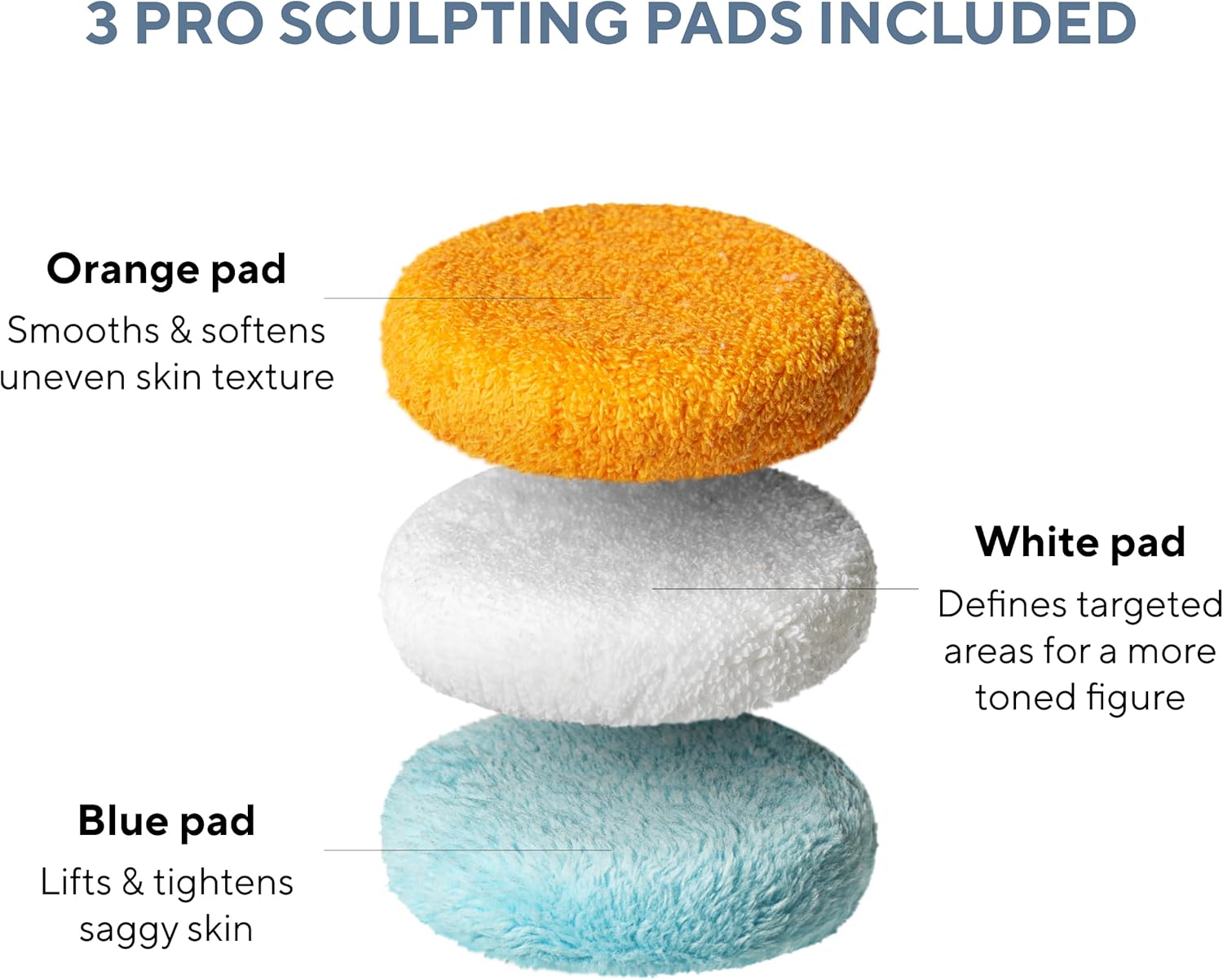 Vibro Sculpt 1.0 Pro Sculpting Pads – Smooth, Firm & Tone Replacement Pads – For 1.0 Device Only (Not Compatible with PRO) - Image 2