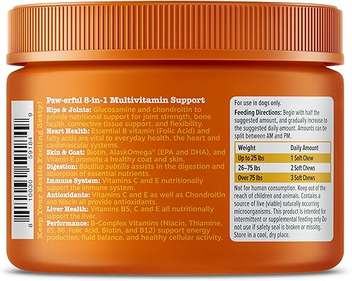 Miniatura 23 de Zesty Paws Multivitamínico para perros, vitaminas masticables para perros y suplementos para cadera y articulaciones, piel y pelaje, aceite
