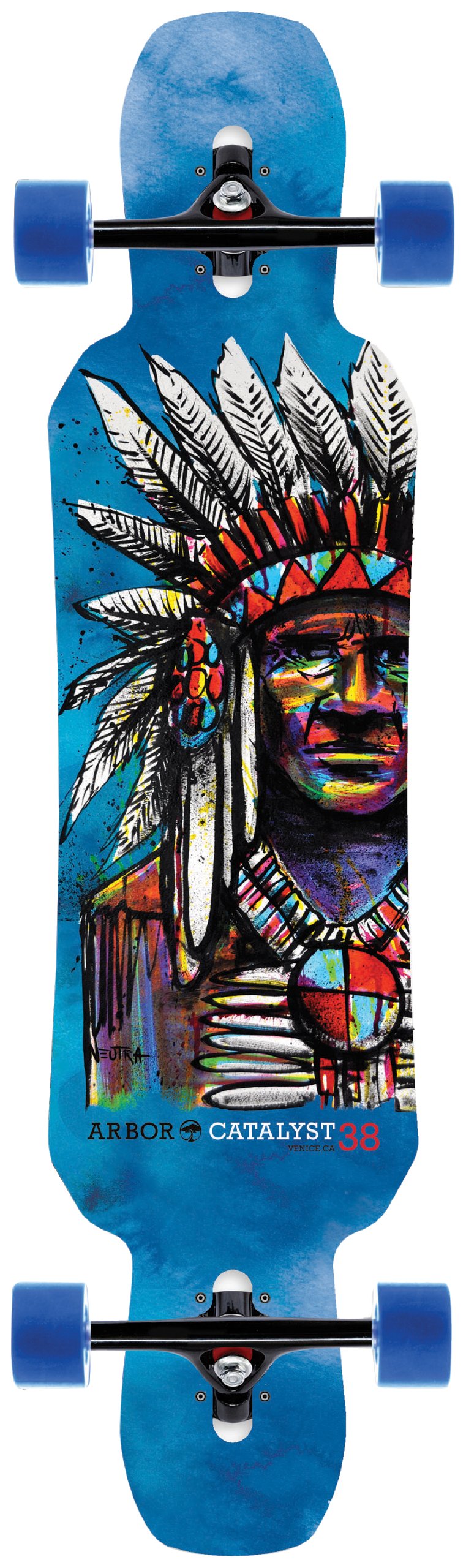 Arbor Catalyst Skateboard Completes, 38 x 9 x 28-Inch