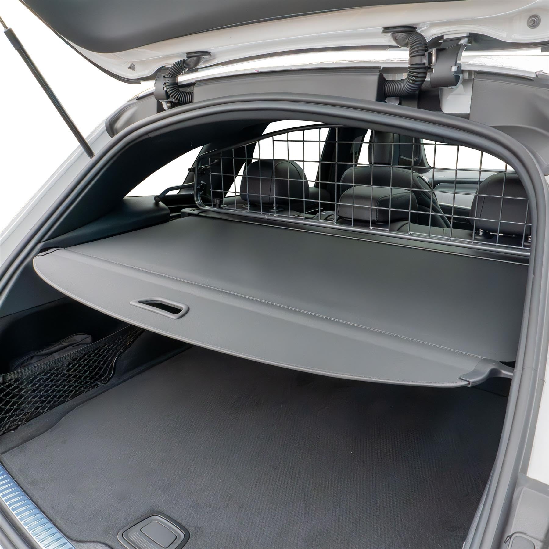 Travall Hundegitter für Mercedes-Benz GLC 2022+, fahrzeugspezifisches Trenngitter für den Kofferraum aus Stahl, passgenau für sicheren Hundetransport