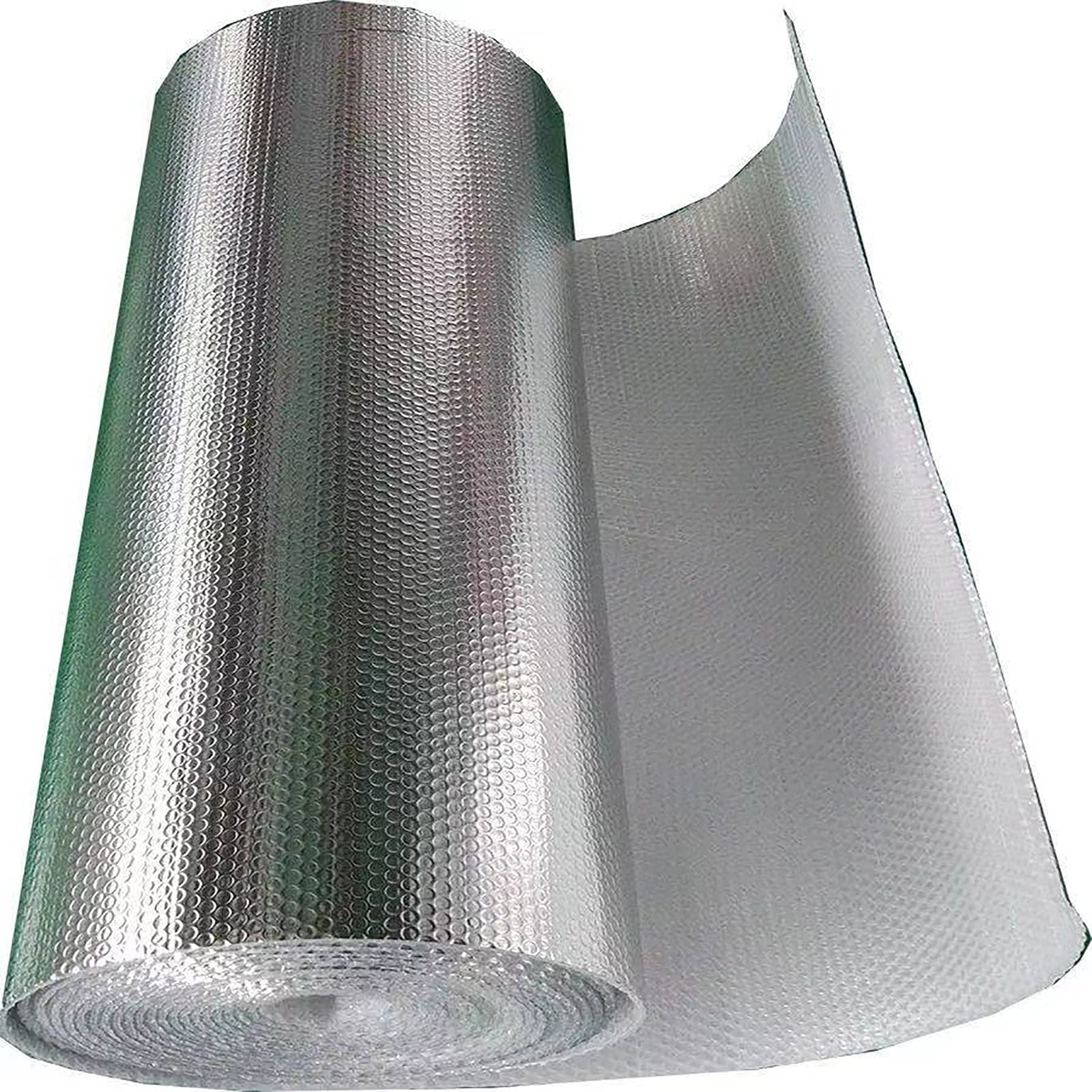 Aislamiento Térmico Rollo Aislante Doble Cara Termico Aluminio Reflexivo multicapa Aislante Térmico De Aluminio Áticos Aislamiento Termico Aluminio Reflexivo Multicapa De Burbujas De Aire (Size:1*30M)