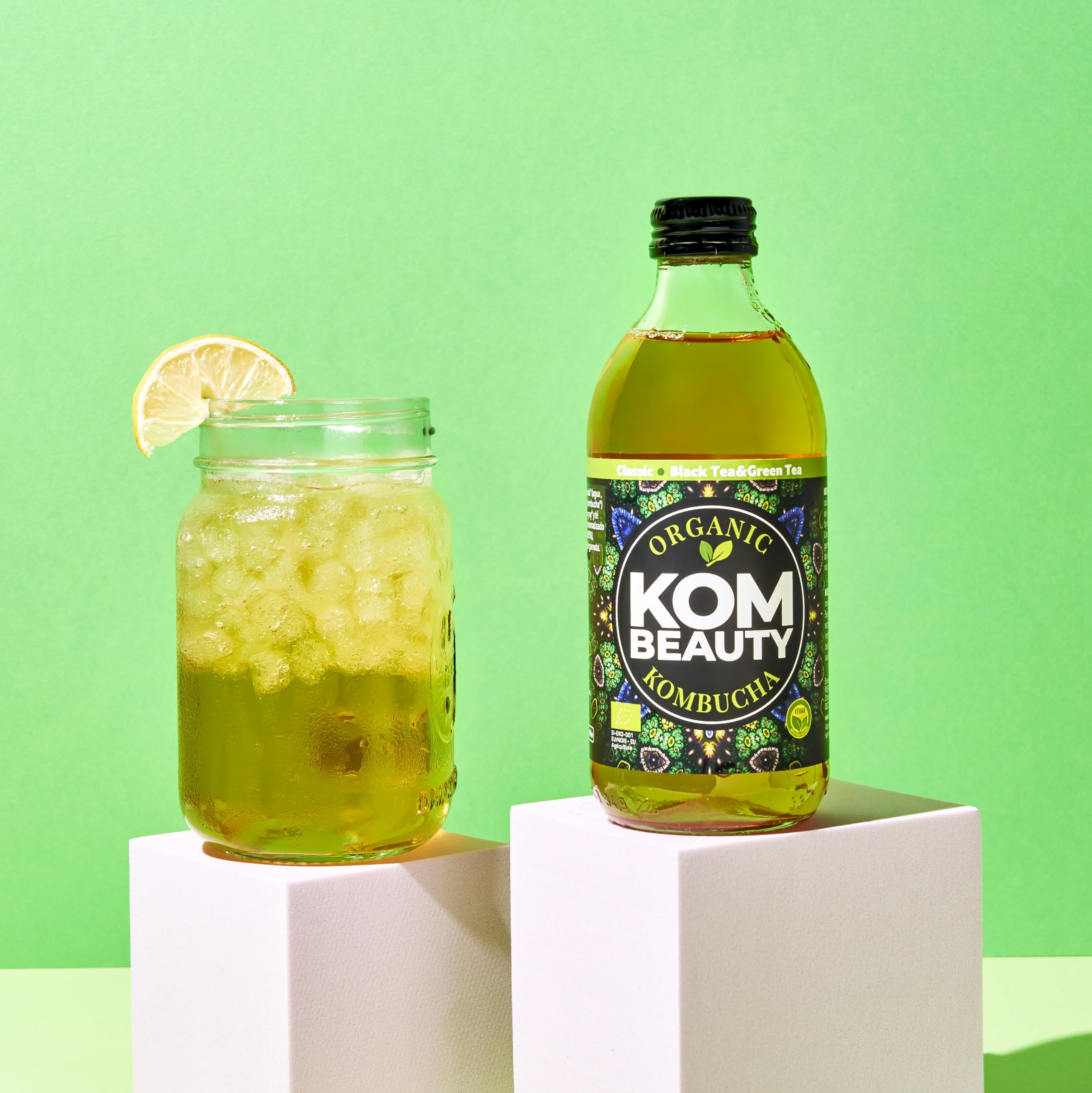 KOMBEAUTY - Bebida de kombucha, Pack de 12 Botellas de 33 cl. (Pack Mix)