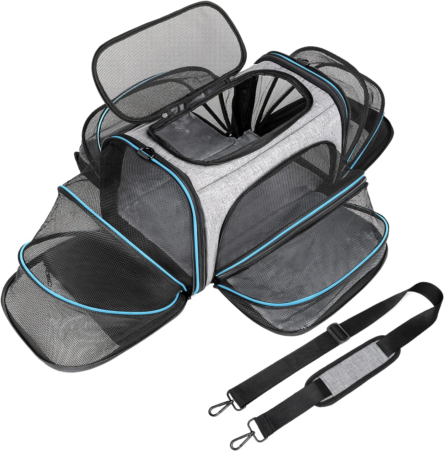 Bertasche Cat Carrier Airline Approved Expandable Pet Carriers 4sides