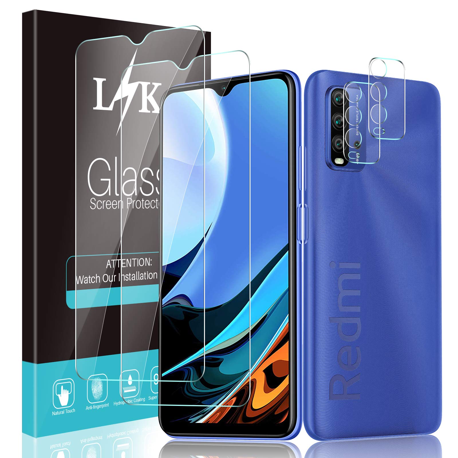 Protection écran En Verre Trempé Pour Xiaomi Redmi 9T - Double Couche, Anti-traces - Transparent Ultra-clair