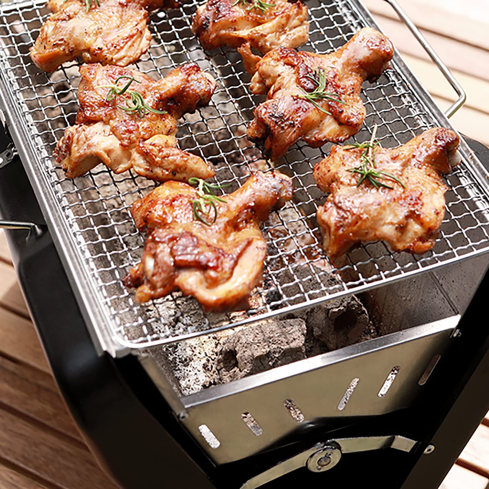 Barbecue Portatile a Carbone,Barbecue Grill Griglia Trasportabile per Picnic in Balcone e Giardino,Picnic All'aperto,Campeggio