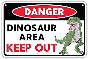 Venicor Dinosaur Sign - 8 x 12 Inches - T Rex Dinosaur...