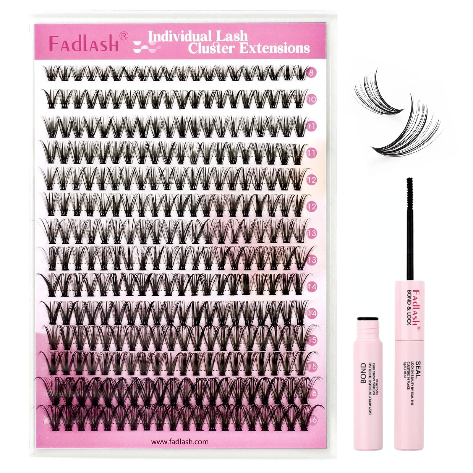 FADLASH Lash 120pcs 0.07mm D Curl 8-16mm 40D Mixed Trays Customizable DIY Eyelash Extensions for Beginners — view 140