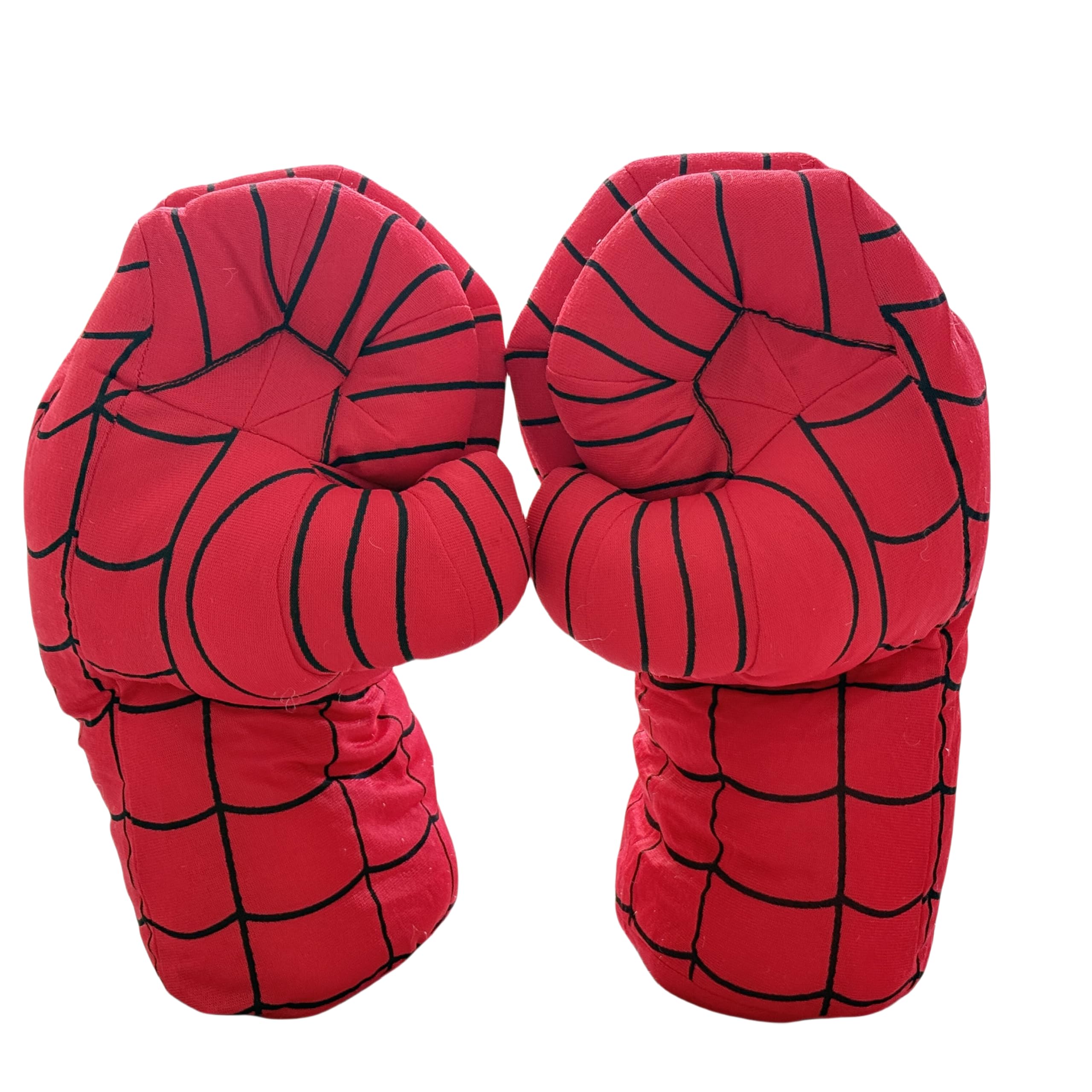 Superhelden Kinderspielzeug, Fausthandschuhe, Boxhandschuhe, Hände, weiche Plüschfäuste, Cosplay für Jungen, Geschenk zu Weihnachten, Halloween und Geburtstag (Red)