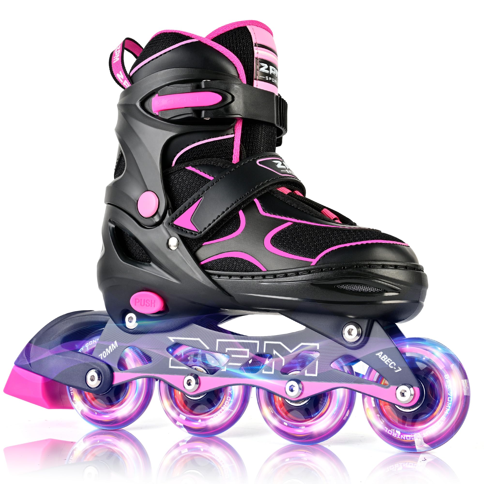 2PM SPORTS Adjustable Inline Skates for Kids, Youth and Adults