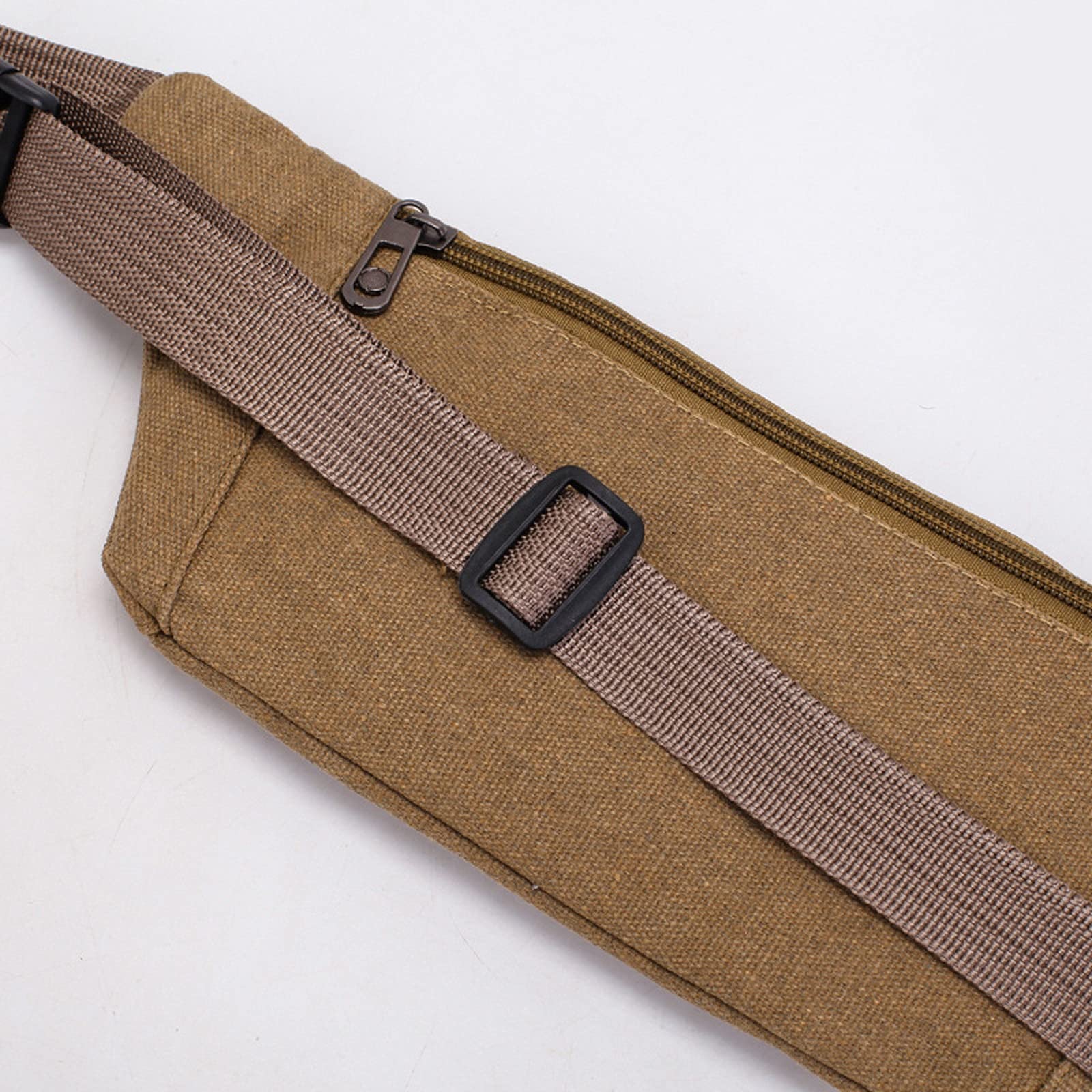Bum Bag Płócienna męska saszetka, sportowa torba alpinistyczna na świeżym powietrzu, torba na klatkę piersiową, ultracienka, ultralekka torba na telefon komórkowy, ZIELONY, Jeden rozmiar
