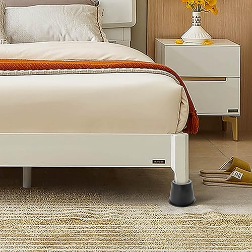 Miniatura 6 de BTSD-home Elevadores de cama redondos de 4 pulgadas, elevadores de muebles de alta resistencia, elevadores de silla de mesa para elevar hasta 10,000