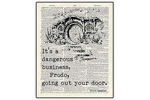 Lord of the Rings Dictionary Art Print - Inspirational Quote