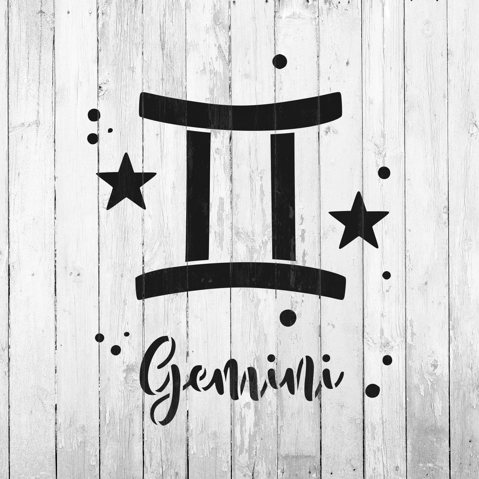 Amazon.com: Gemini Zodiac Symbol Stencil - Ideal for Educational