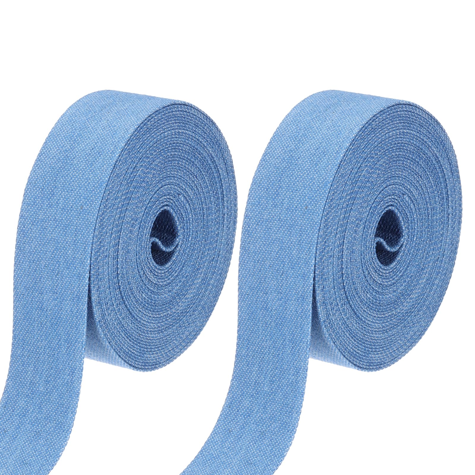 Tissu jean superposé en ruban pour fabriquer des nœuds DIY