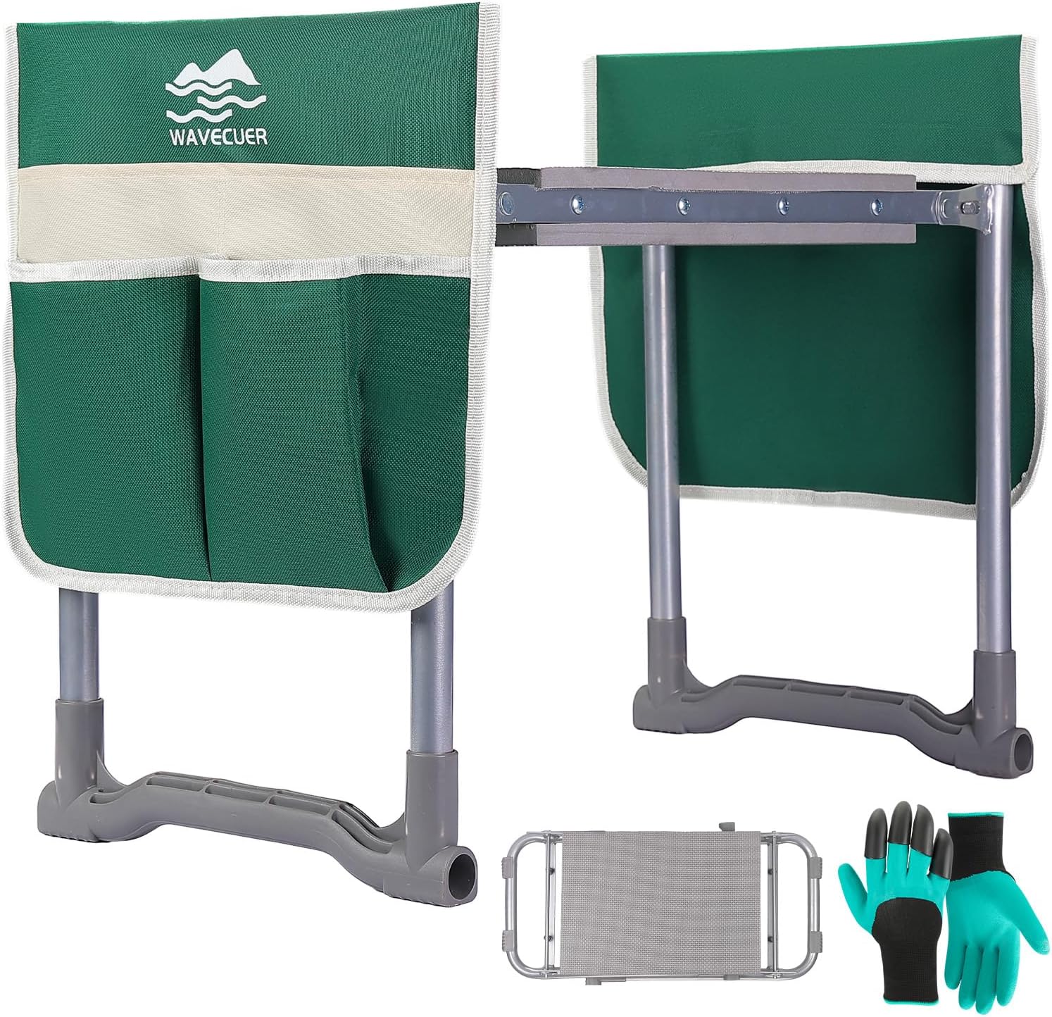 Amazon.com: WAVECUER Garden Kneeler and Seat, Foldable Garden Stool 10. ...