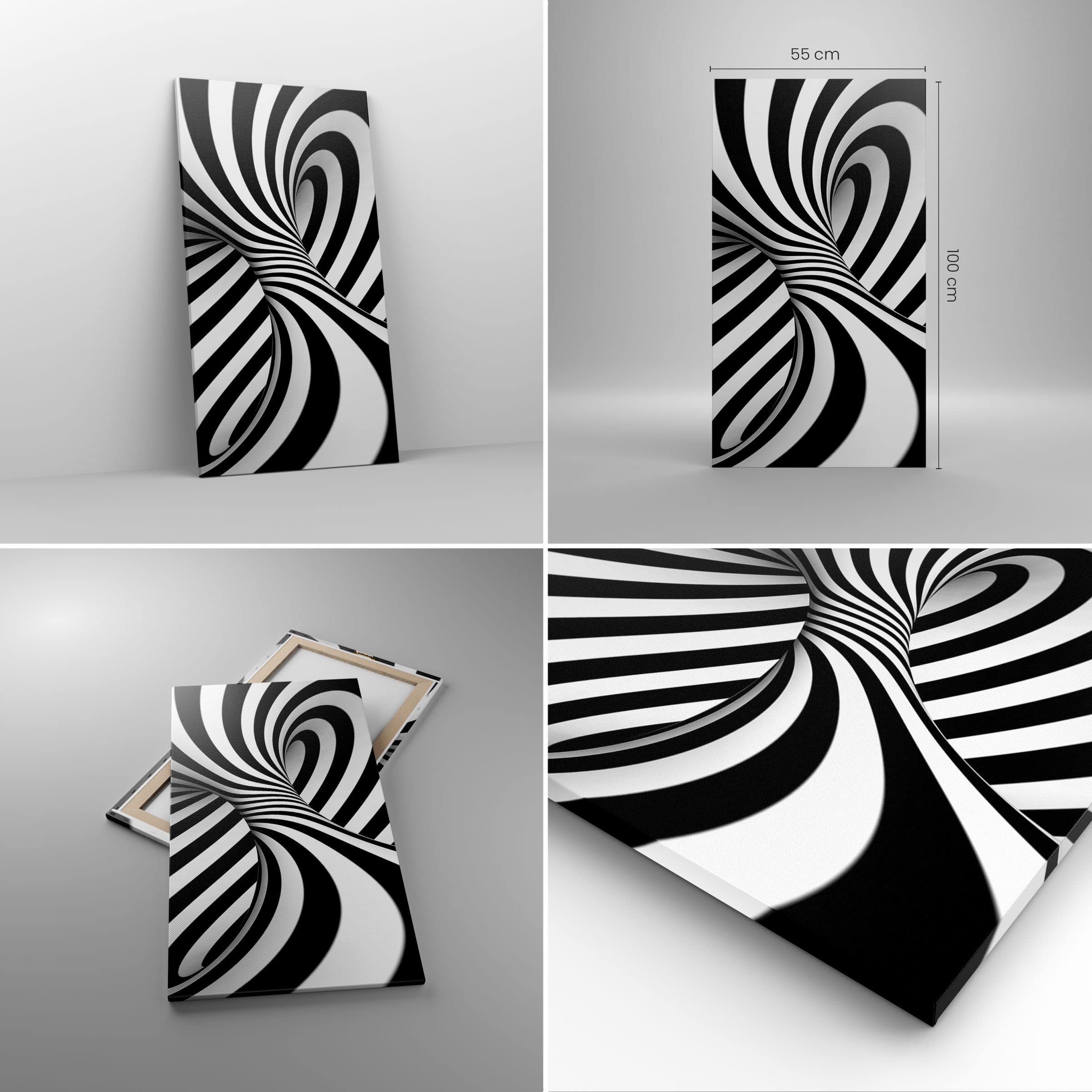 ARTTOR Moderne Impression sur Toile 55x100 cm 3D Abstrait - 2539
