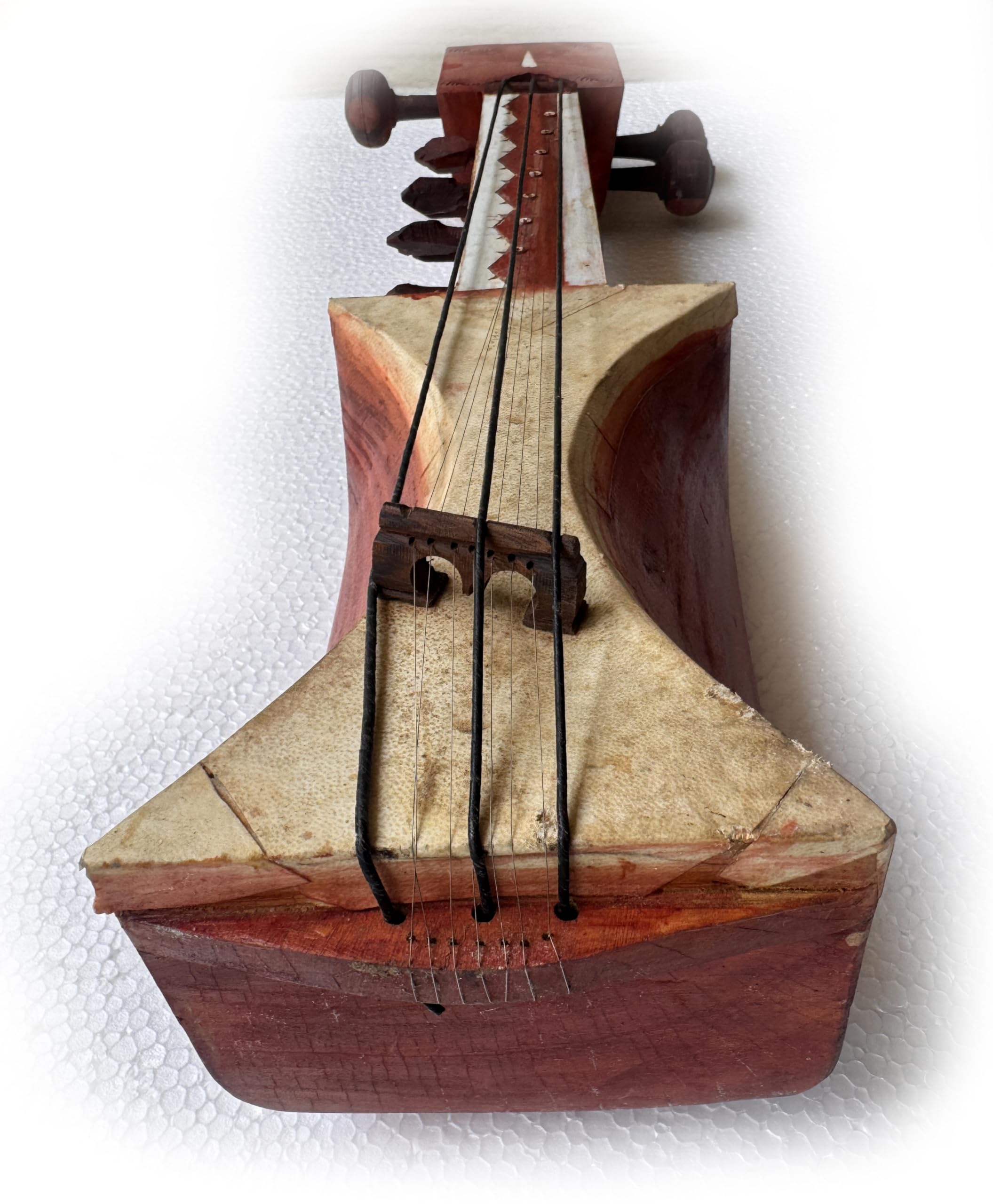 Vintage Jogiya Sarangi Ethnic tribal folk musical instrument from Rajasthan - Image 5 thumbnail