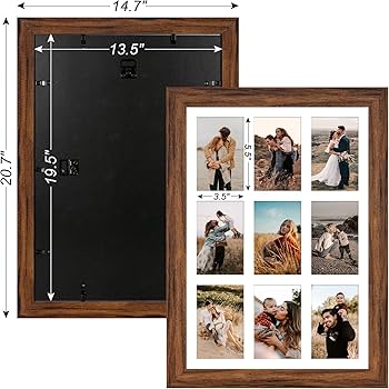 Amazon.co.jp: Gaevuian 13.5x19.5インチ 写真フレーム ディスプレイ 9