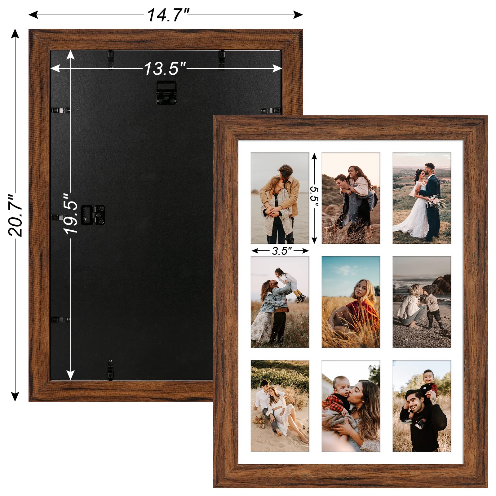 額縁、絵は付きません Amazon.co.jp: Gaevuian 13.5x19.5インチ 写真フレーム