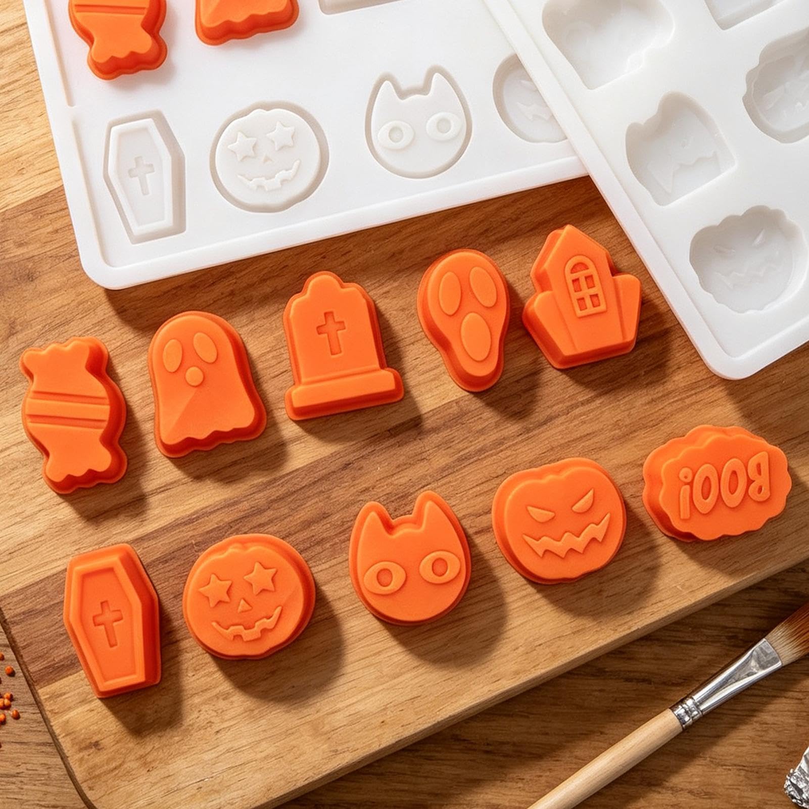 Set di per torta di Halloween con bastoncini a forma di e