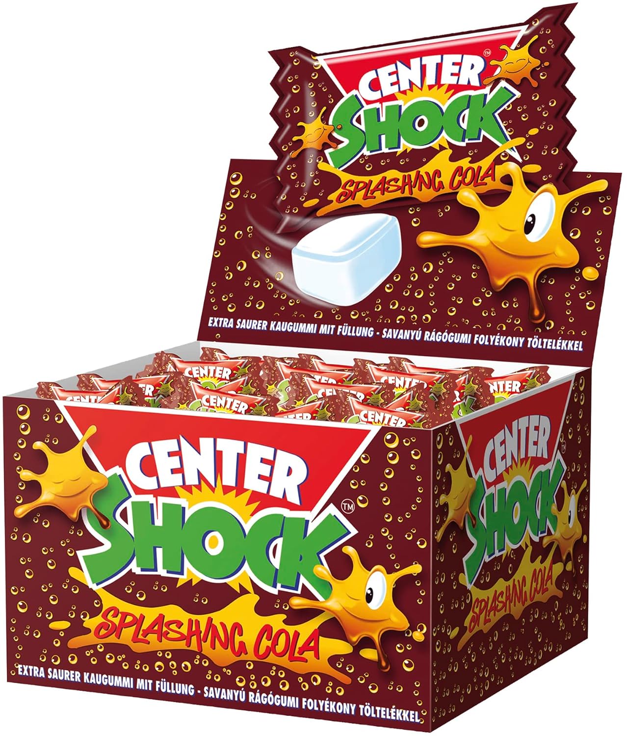 Center Shock Splashing Cola I 1 Box mit 400 g Kaugummis I ColaGeschmack extrasauer Amazon.de