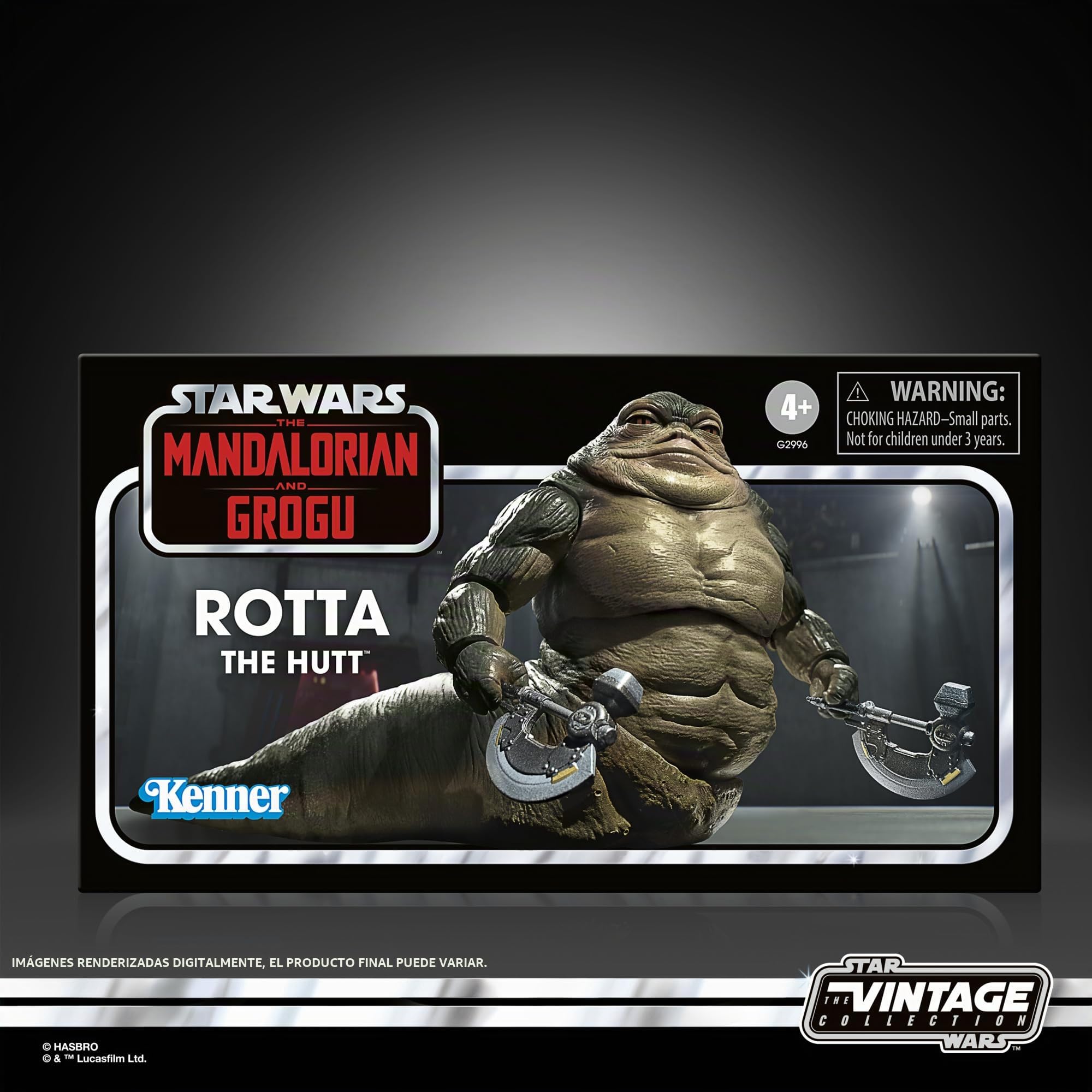 Star Wars La colección Vintage, Rotta el Hutt, The Mandalorian and Grogu, Figura Deluxe Premium Coleccionable a Escala de 9,5 cm