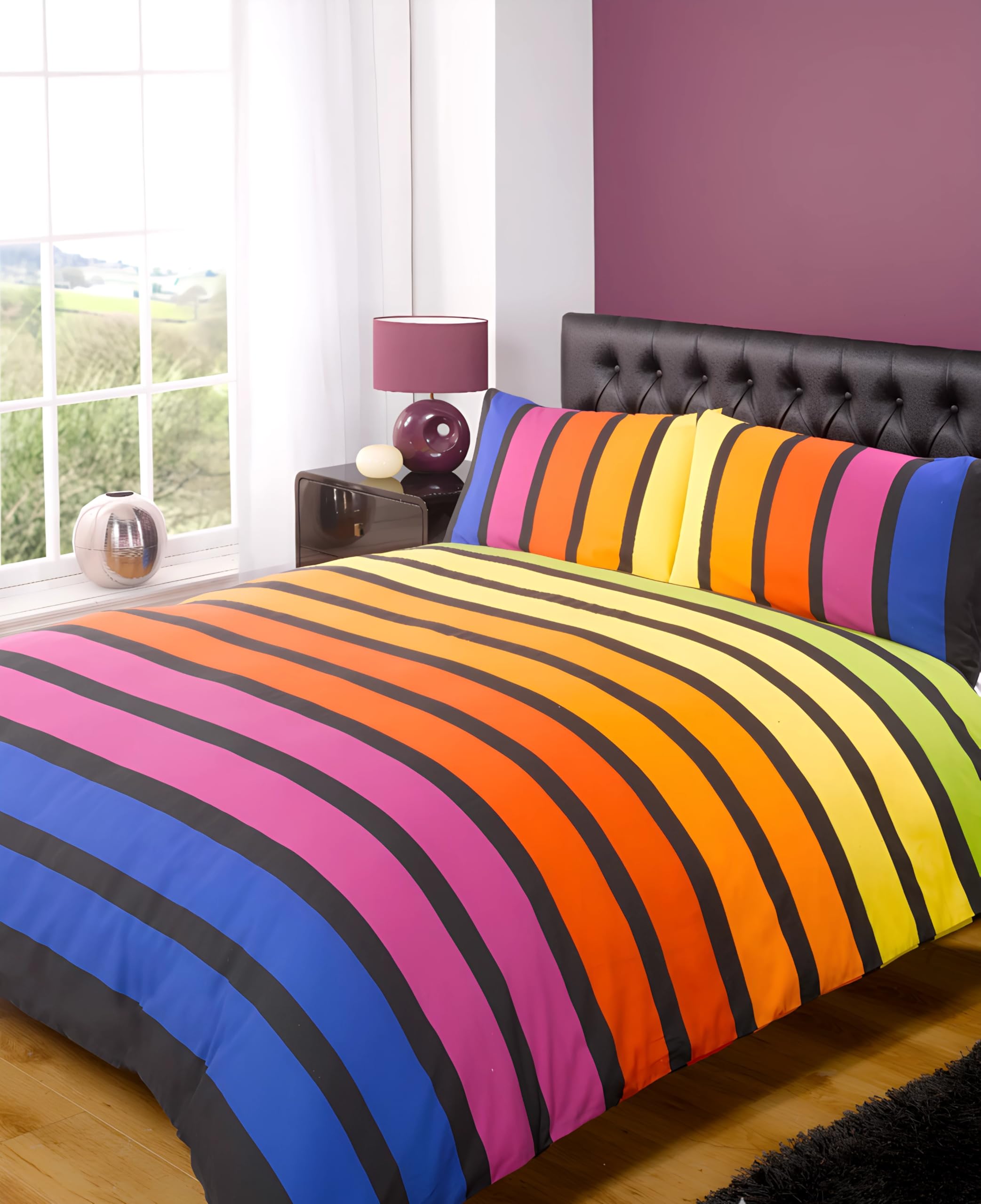 Rapport Home - Duvet Cover Set - Single - Multicolor Striped