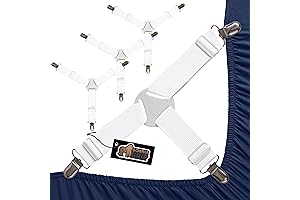 Gorilla Grip Bed Sheet Strappers - Keep Fitted Sheets In Place