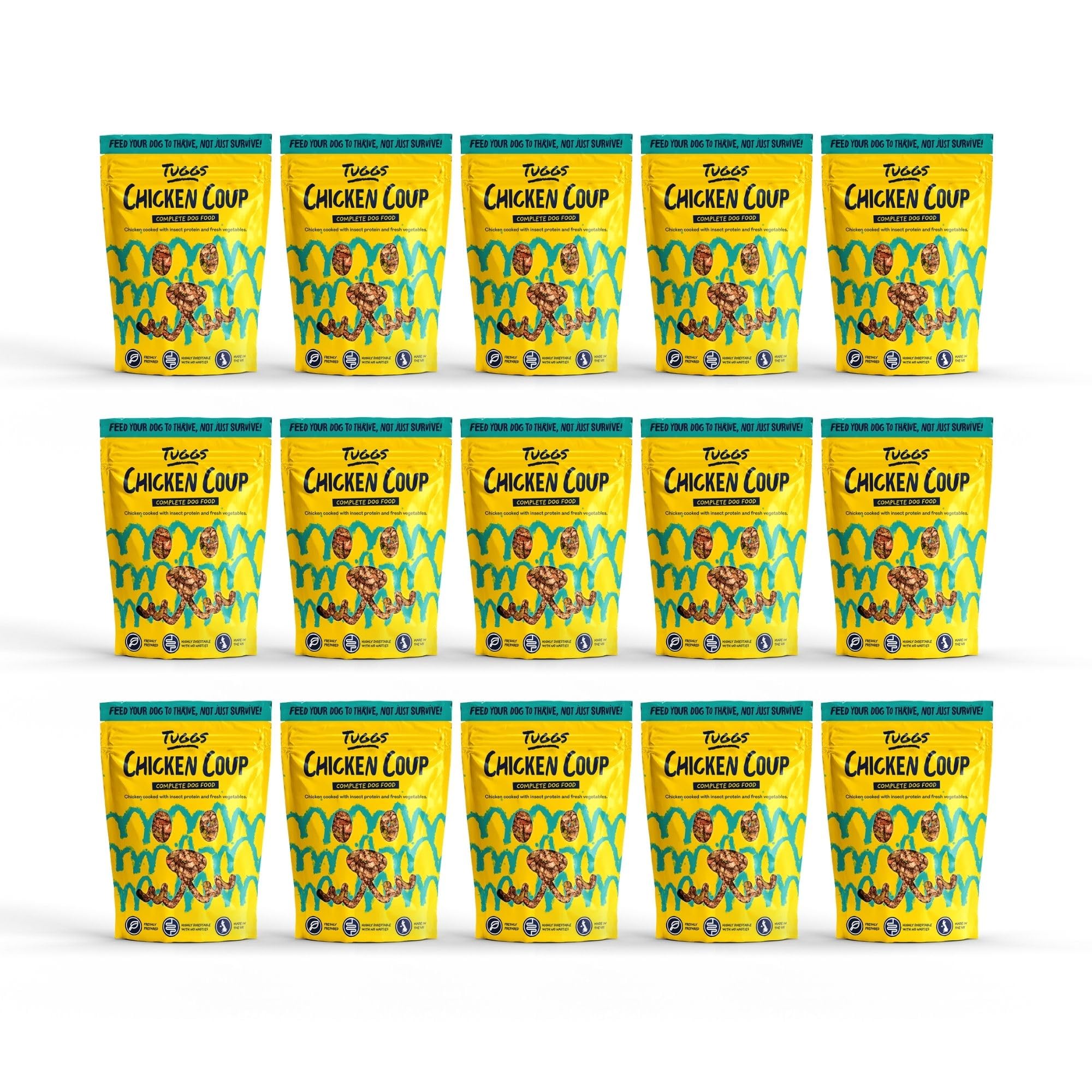 Tuggs Gently Cooked Dog Food – Chicken – Pack of 15 × 700g – Grain-Free, Fresh Natural Ingredients
