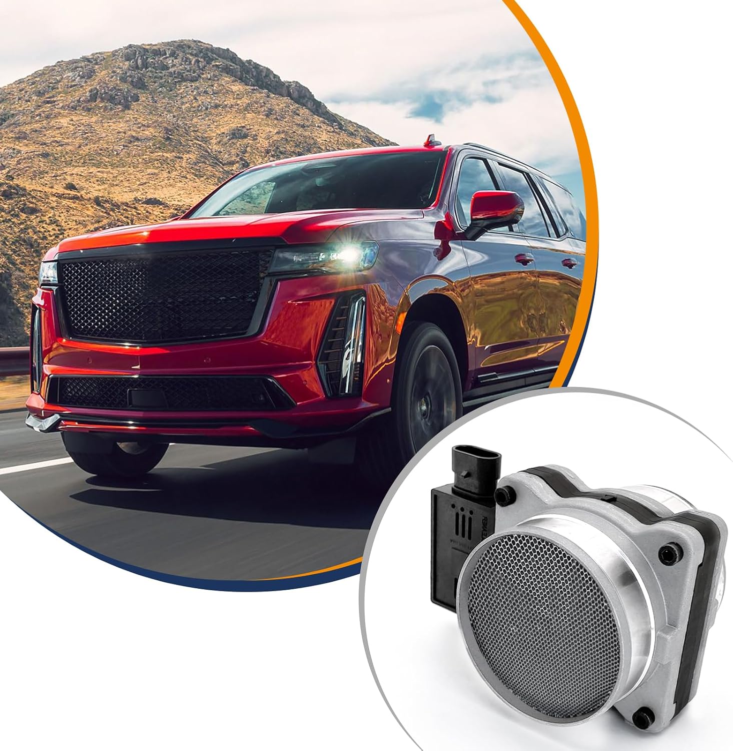 Mass Air Flow Sensor MAF Sensor 86-8308 AF10044 Compatible with Cadillac Escalade 99-00, Corvette 94-00, Chevy C1500 96-99, Tahoe96-00, GMC C1500 96-99, Yukon 96-00, Pontiac Firebird 93-02