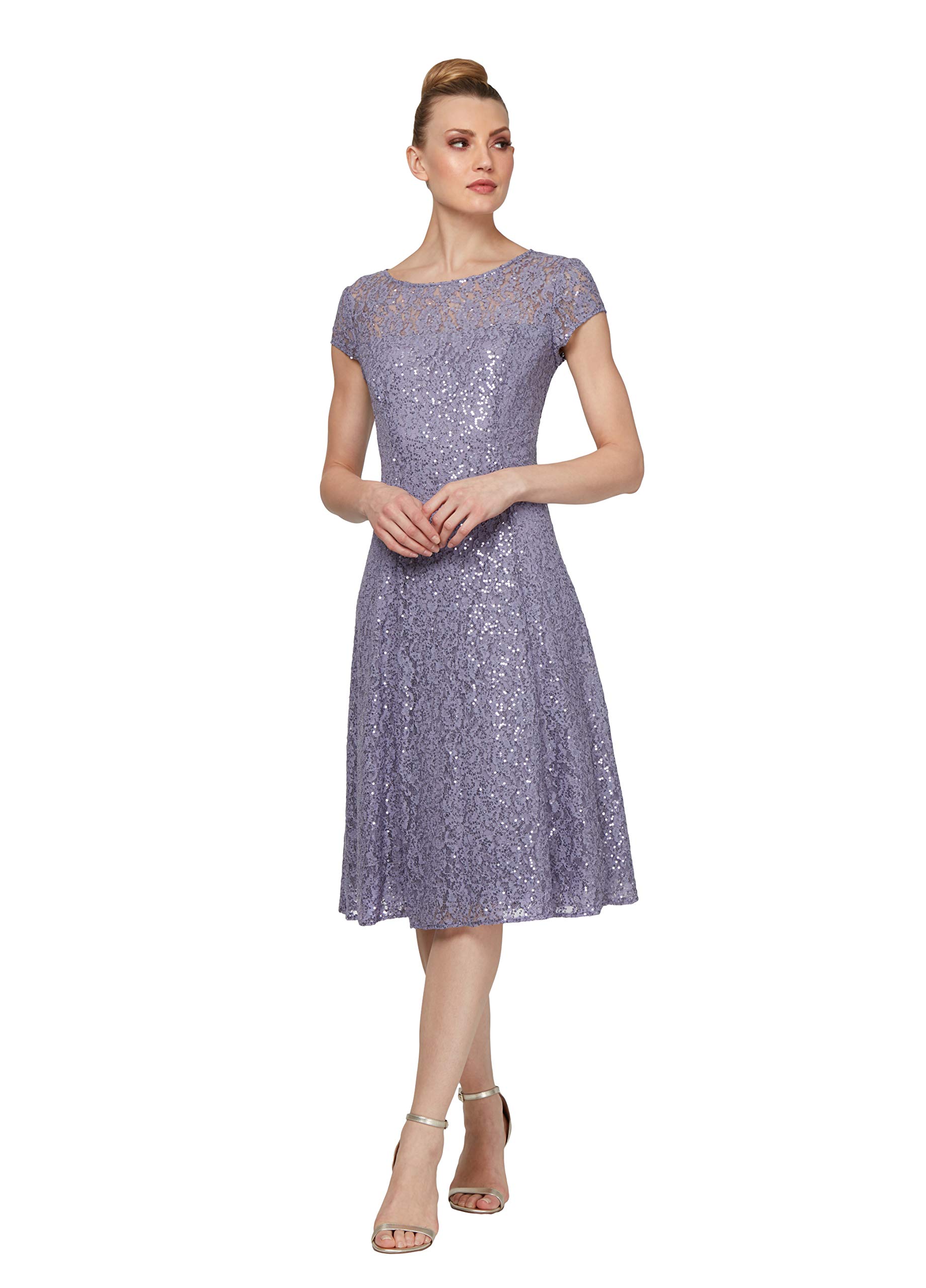 slim fit dress slacks Women's Plus Size Paris Pleated Sequin Gown main image 1