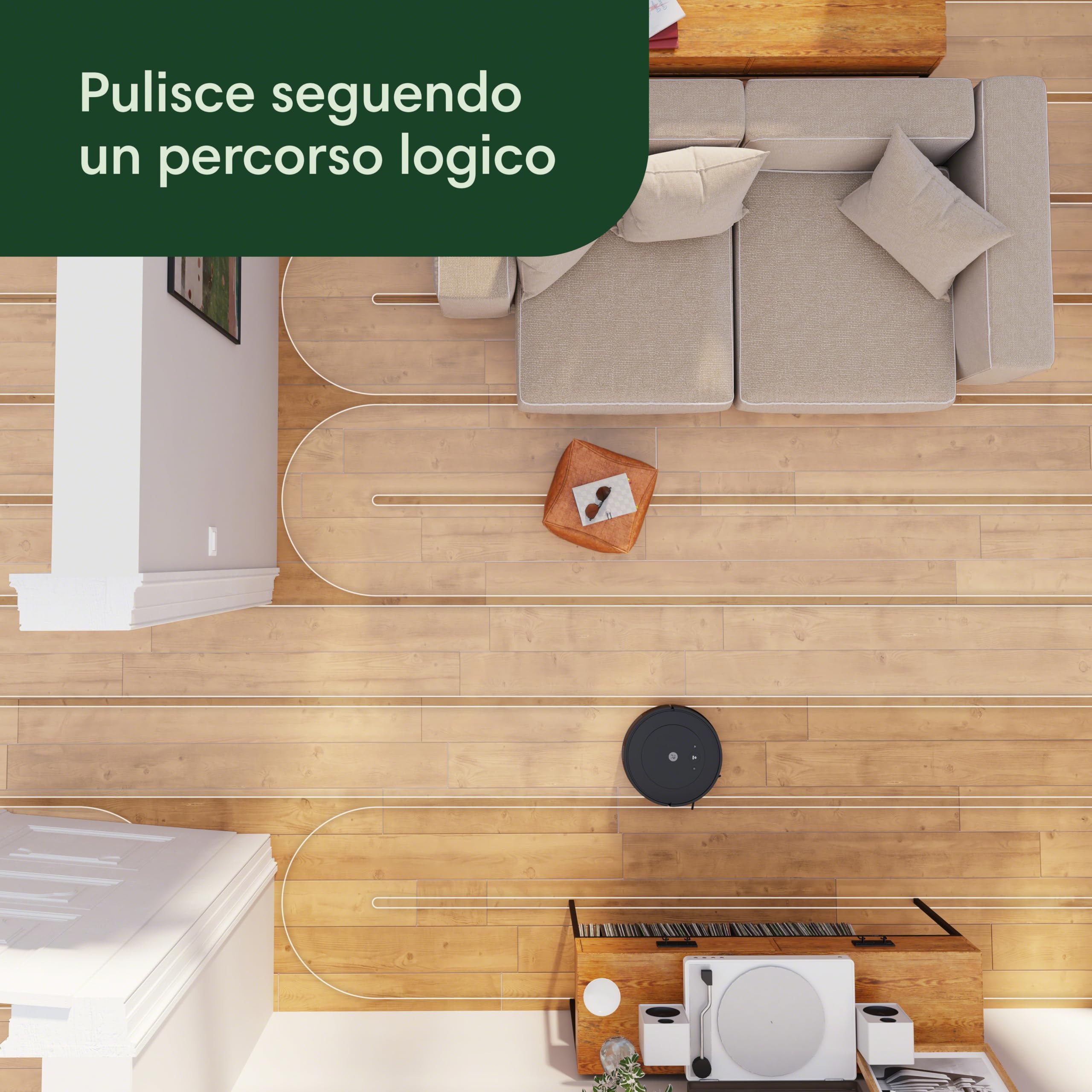 iRobot Roomba Combo 2 Essential con Stazione di Svuotamento Automatico, Robot Aspirapolvere Lavapavimenti, Sistema di Pulizia a 4 Stadi e 4 Livelli di Aspirazione, Controllabile tramite App, Nero