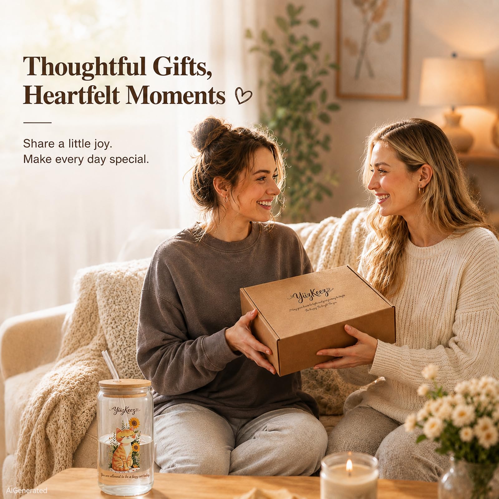 Cat Lover Gift Basket - 9 Piece Set for Women -2